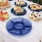 8 Pack: 12" Divided Round Plastic Tray by Celebrate It™
